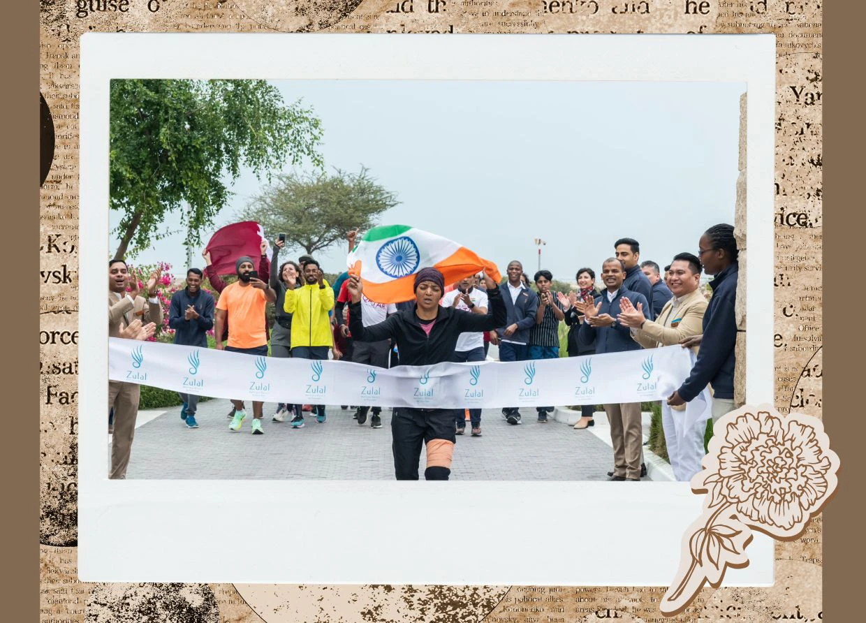 RUNNER SUFIYA SUFI BREAKS NEW GUINNESS WORLD RECORD AT ZULAL WELLNESS RESORT, QATAR