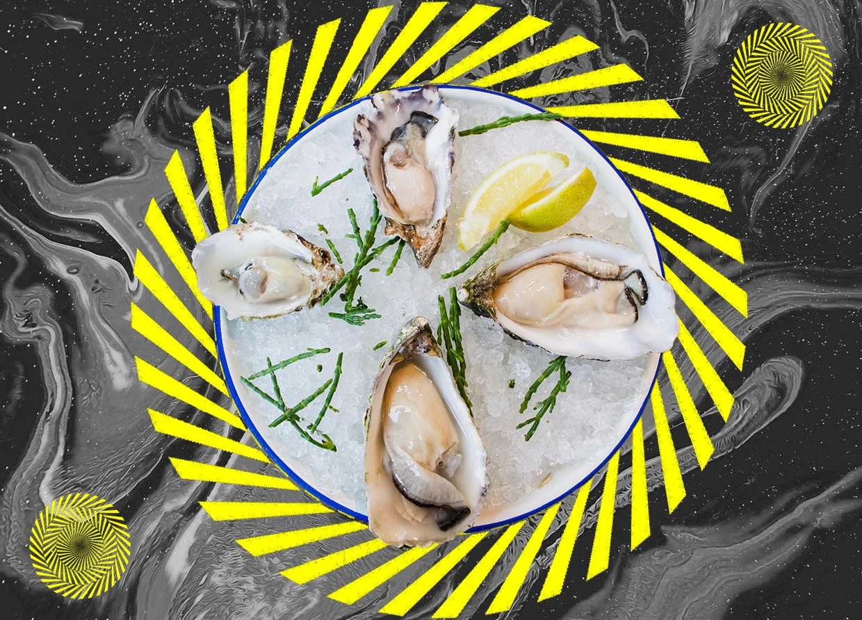 EATING INDONESIAN OYSTERS AT OYSTER DEALER