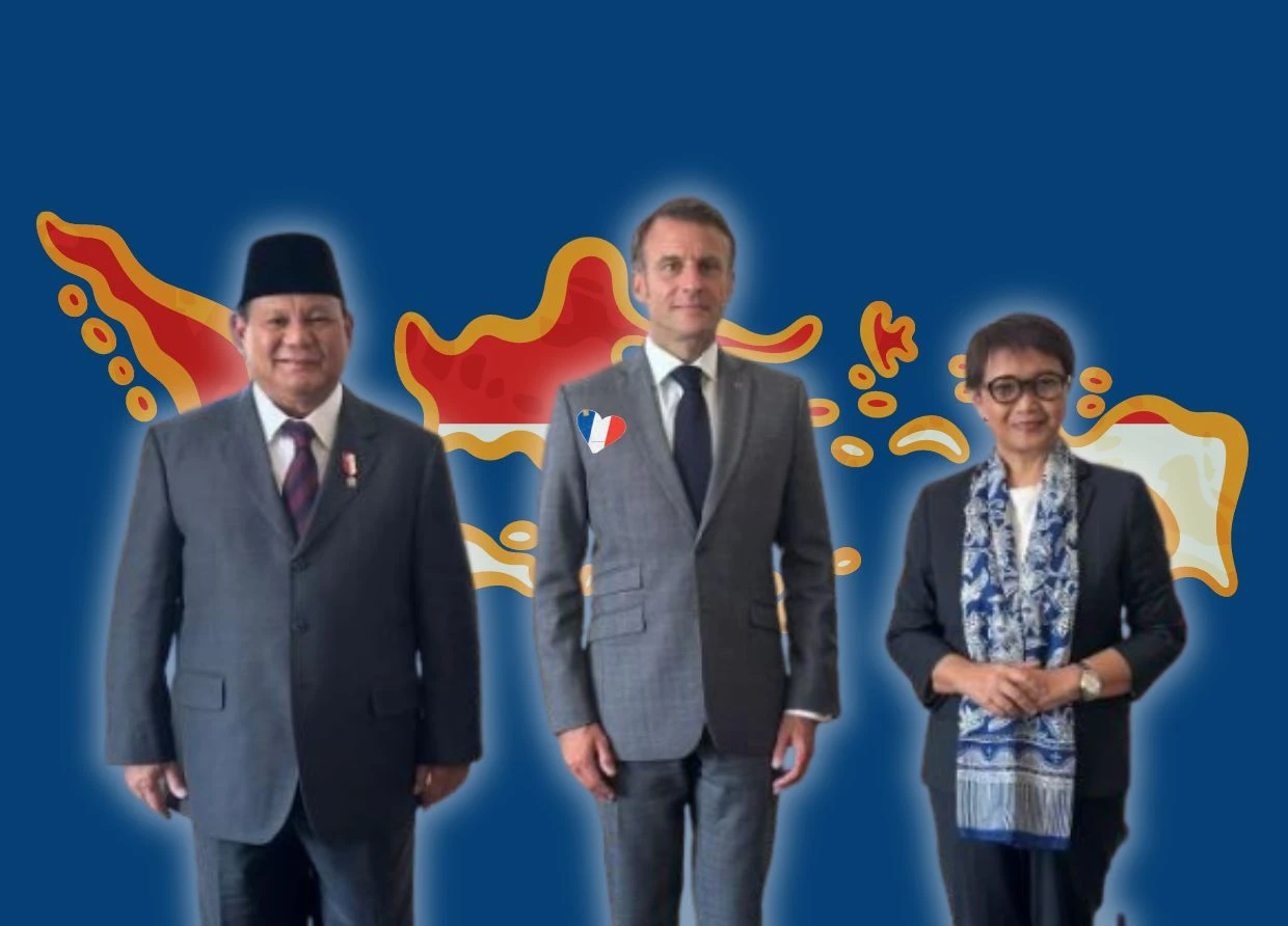INDONESIAN MINISTERS MEET WITH FRENCH PRESIDENT MACRON AT ELYSEE PALACE
