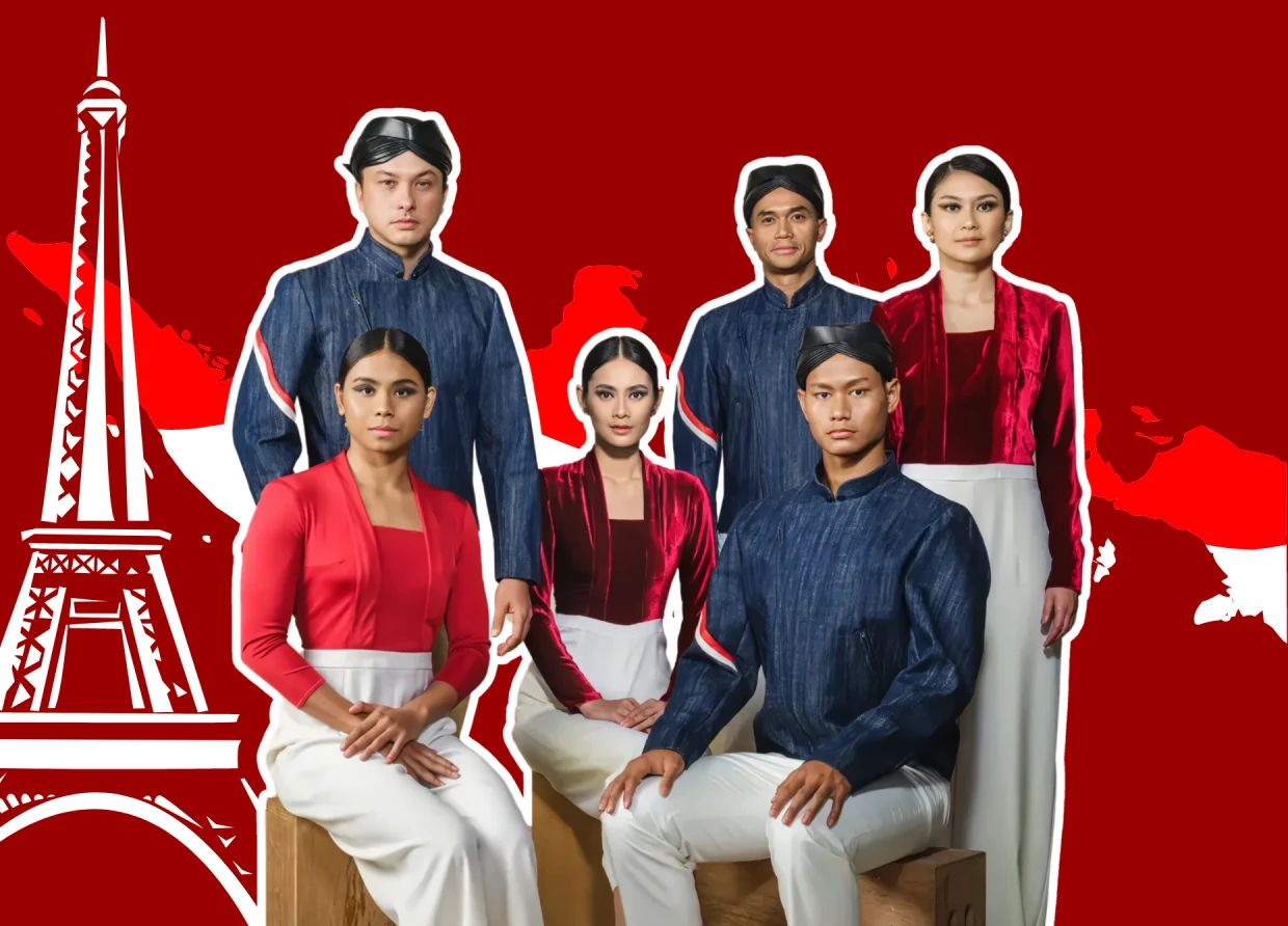 INDONESIAN OLYMPIC TEAM'S 2024 PARIS OPENING CEREMONY OUTFITS HIGHLIGHT JAVANESE ELEGANCE