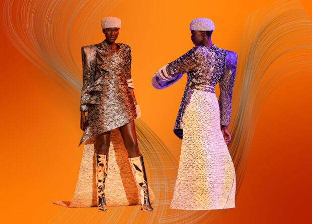 HOW A BOGOR ARTIST TURNED PINEAPPLE LEAF WASTE INTO AN AWARD-WINNING GOWN IN AUSTRALIA 